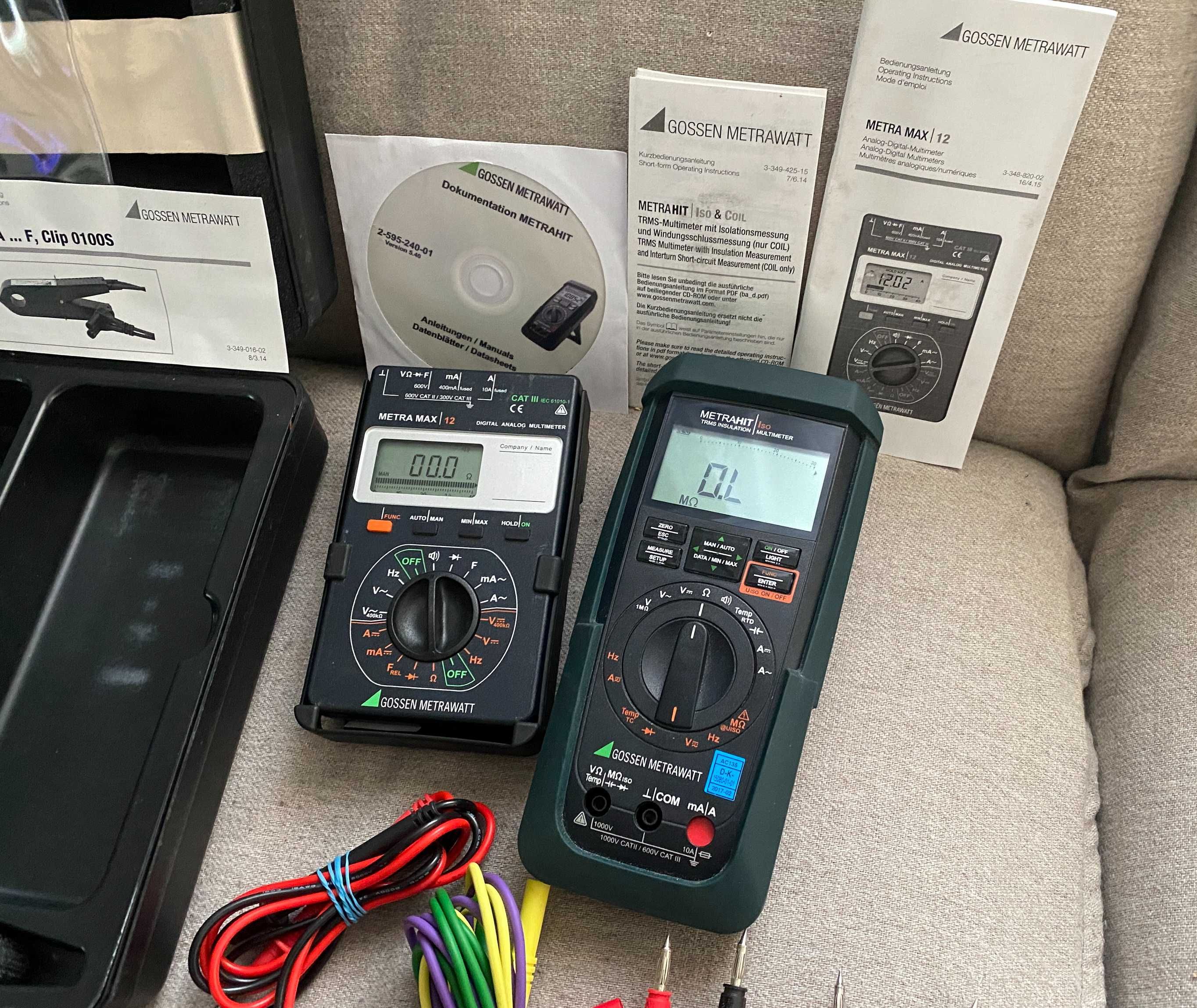 Set electronist Multimetre Gossen Metrawatt TRMS și testere - diplomat