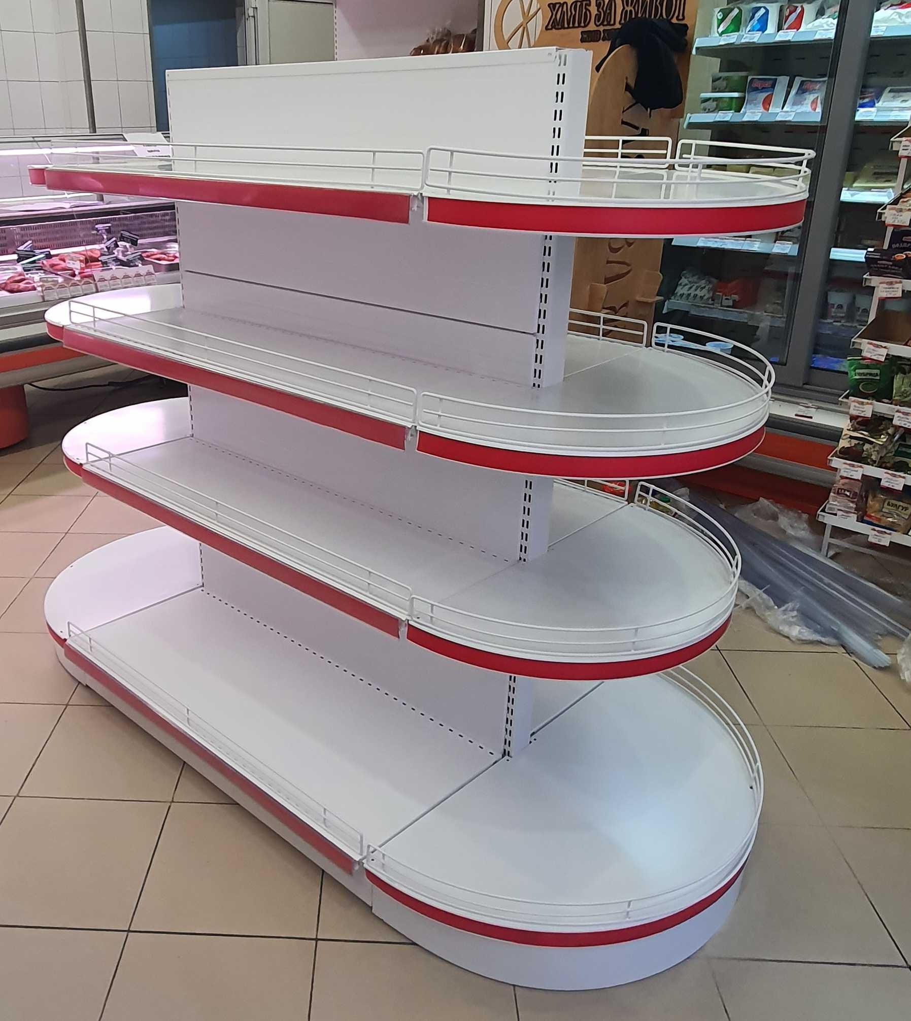 ПРОМОЦИЯ Островен стелаж за магазин (гондола), Търговско оборудване