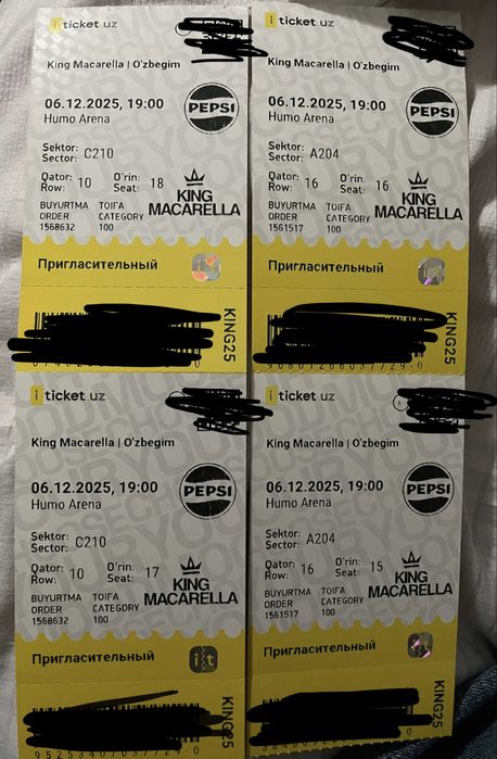 King macarella 4 bilet srochna