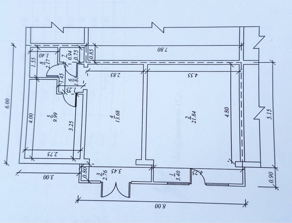 Продажа Коммерция / Ахмад Дониш 1 линия 80м2 с большим фасадом
