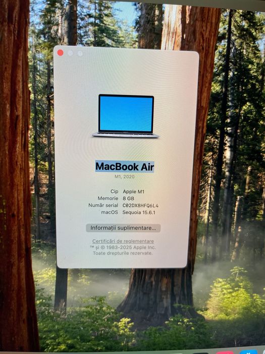 MacBook Air Apple M1 (m1/ 8gb/2020 gri