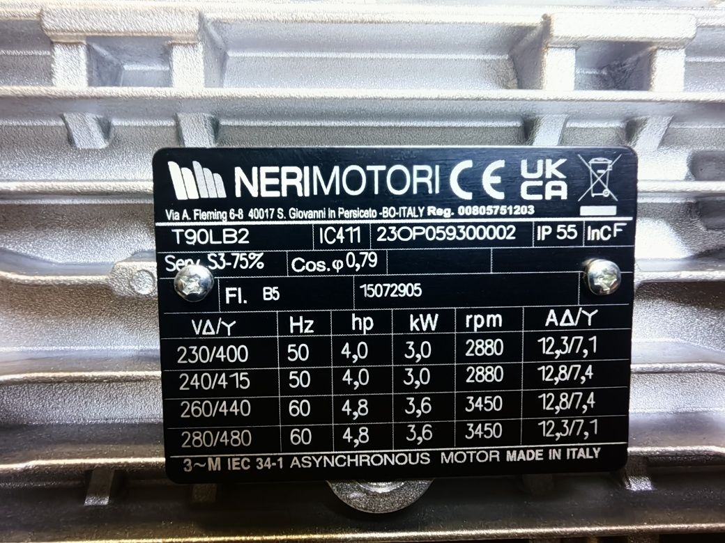 Motor trifazat 3kw ,2880rpm și convertizor frecvență