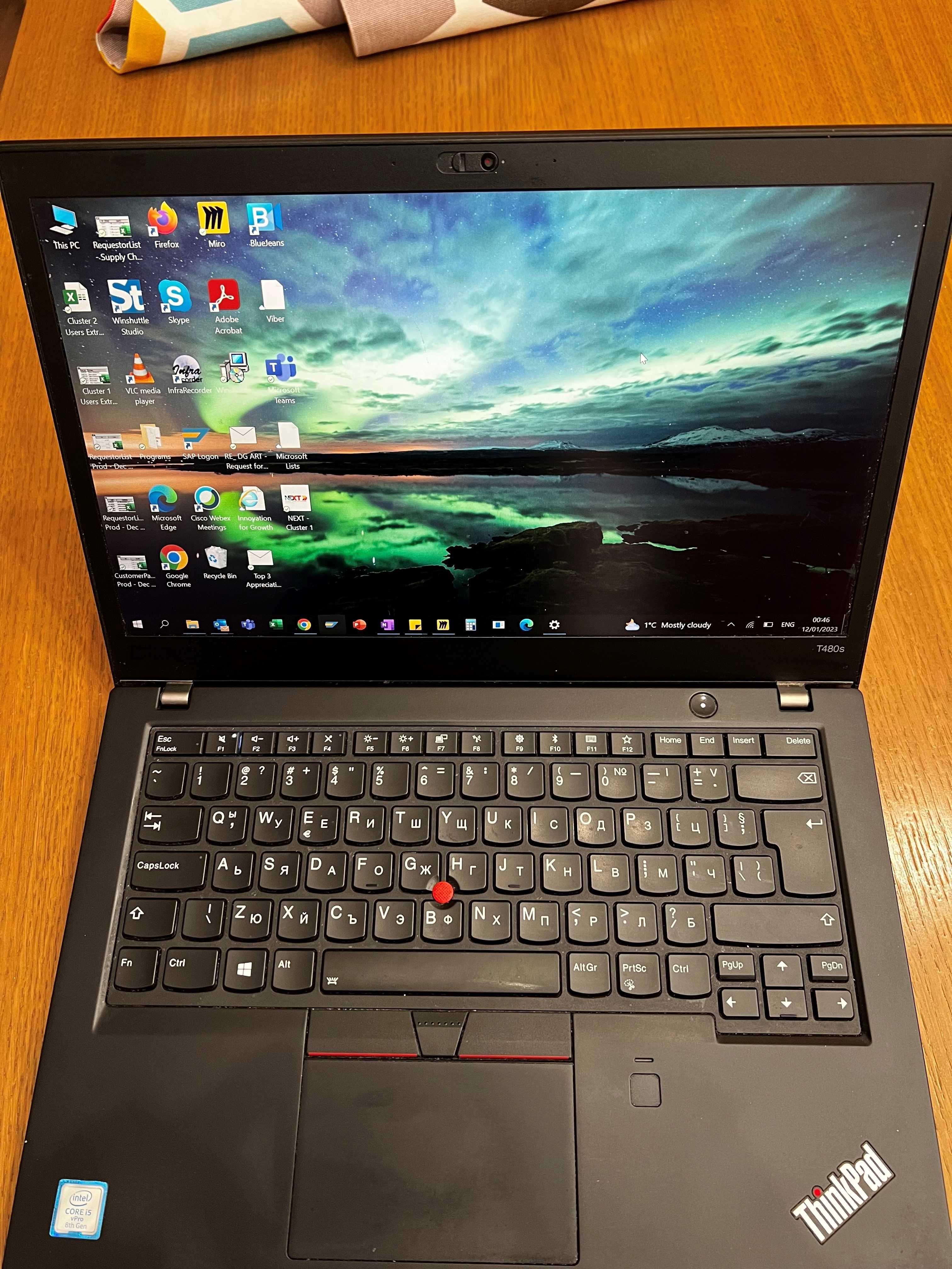 Lenovo ThinkPad T480s 14" TouchScreen/ i5 8Gen/ 512GB SSD/ 8GB RAM