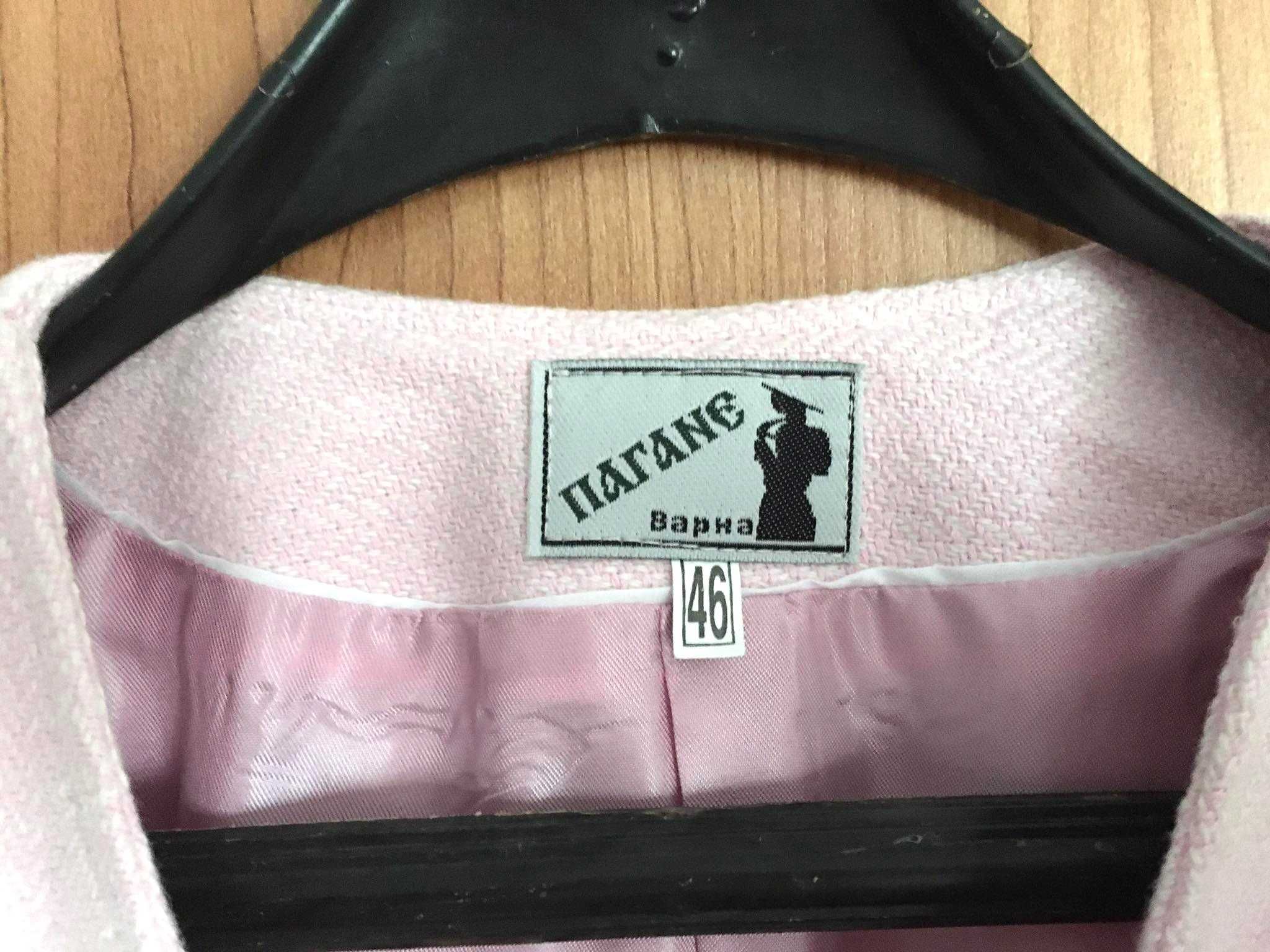 Дамско сако ПАГАНЕ в бонбонено розово - размер 46 - НОВО