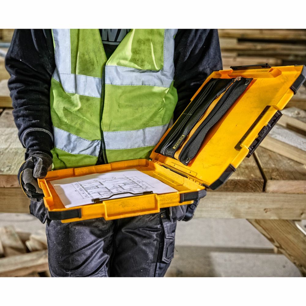 DeWALT TSTAK Куфар + Клипборд за документи и чертежи