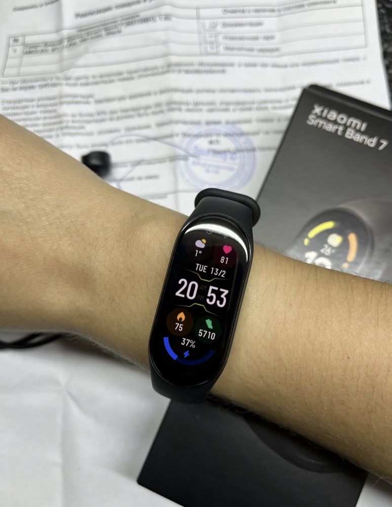 Фитнес браслет Xiaomi Mi band 7. Смарт часы.