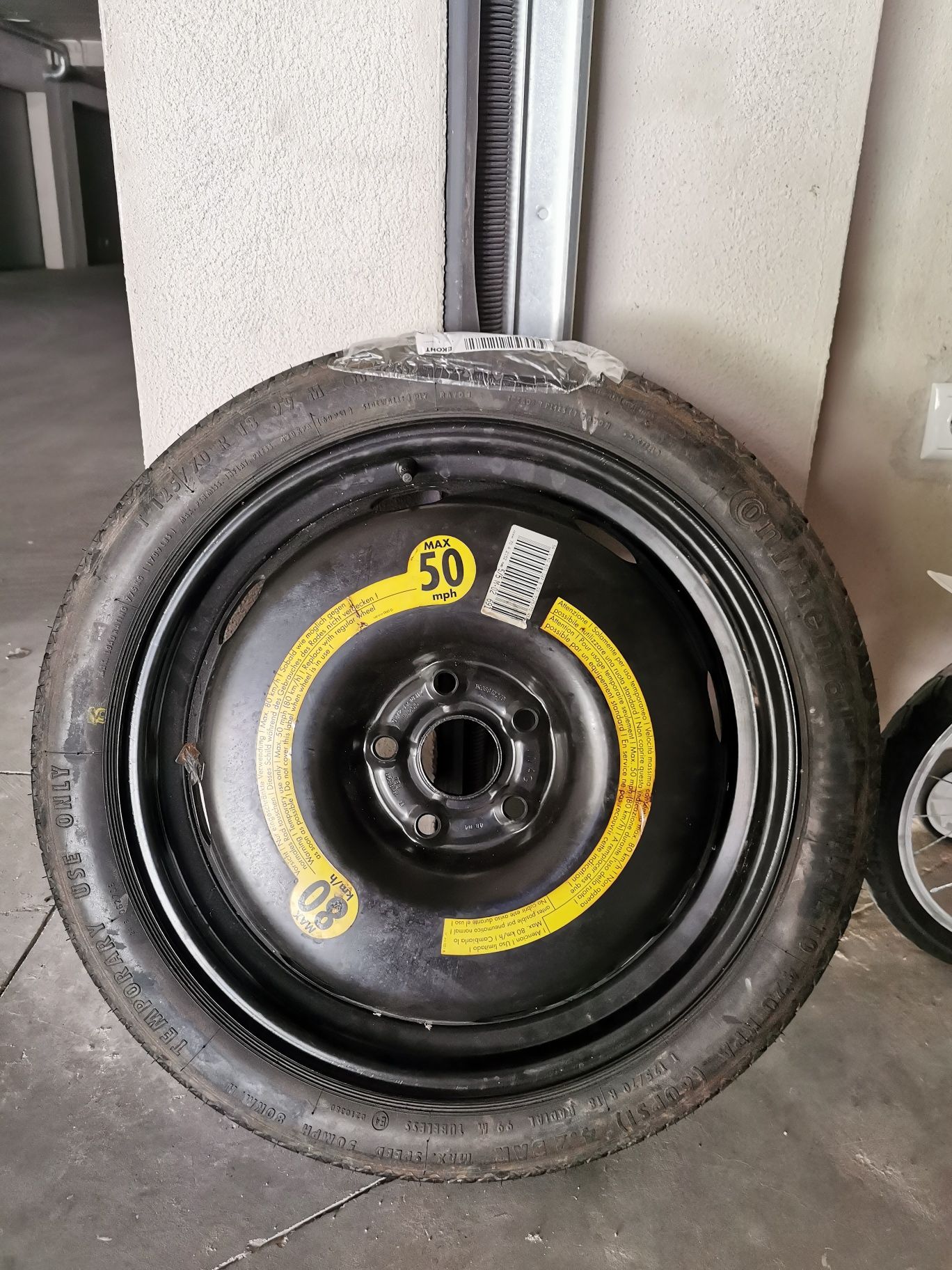 Резервна гума (патерица) 18" VW Touran, Caddy, Golf