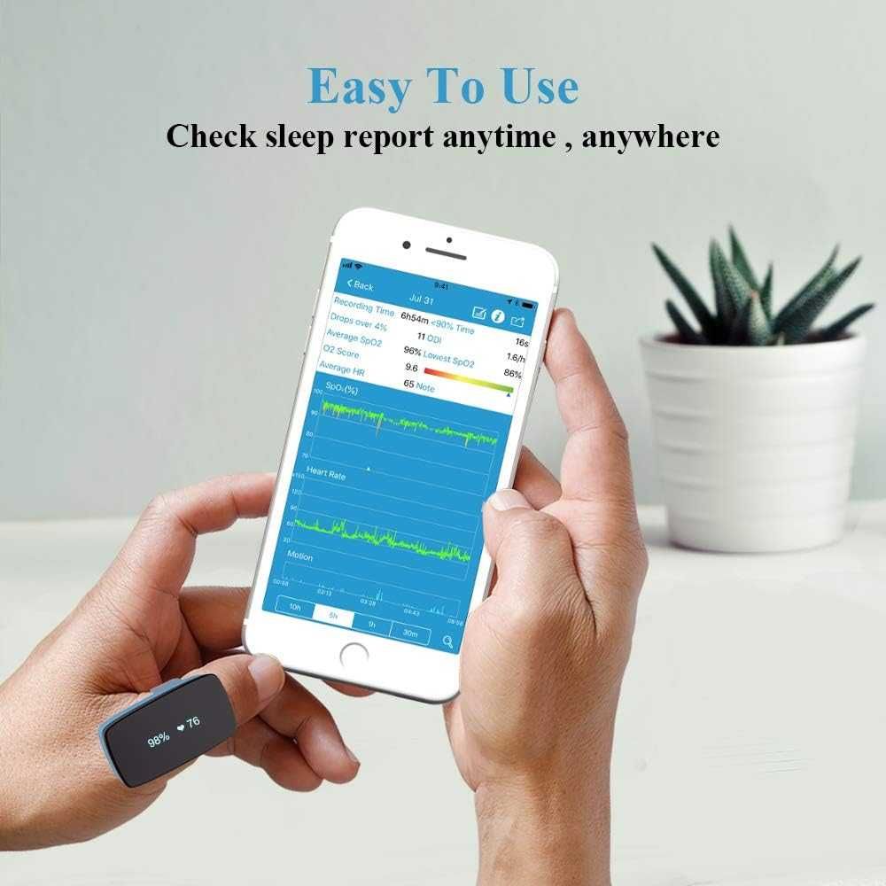Wellue Sleep O2 Oxigen monitor кислороден монитор на съня с аларма