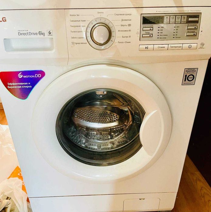 продам стиральную машинку автомат LG F10B8ND  6 кг отличное состояние