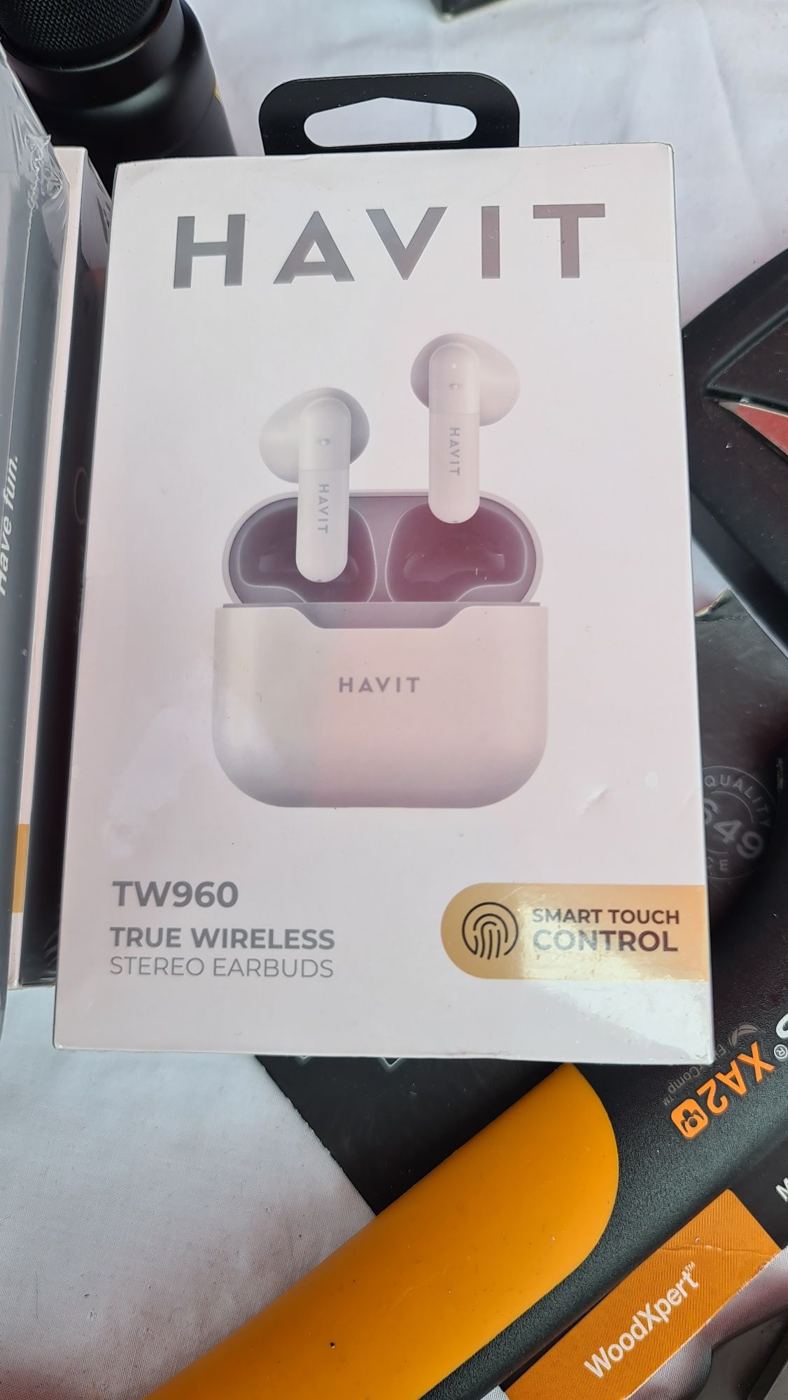 Căști Havit TW960 noi sigilate wireless smartphone stereo