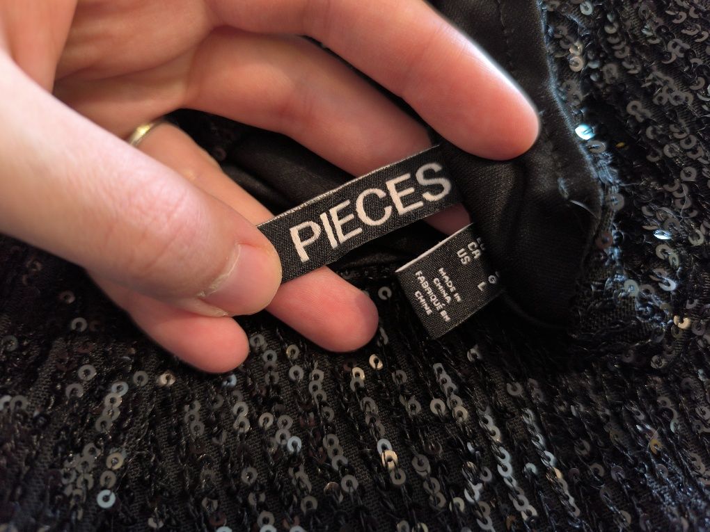 Празнична дамска блуза с пайети PISCES size L