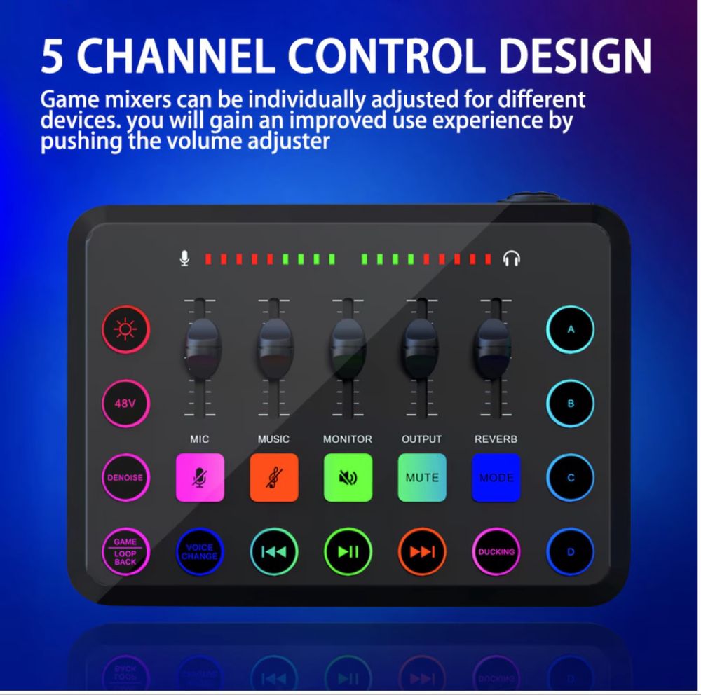 Soundcard audio Studio live profesionala, cu 5 canale