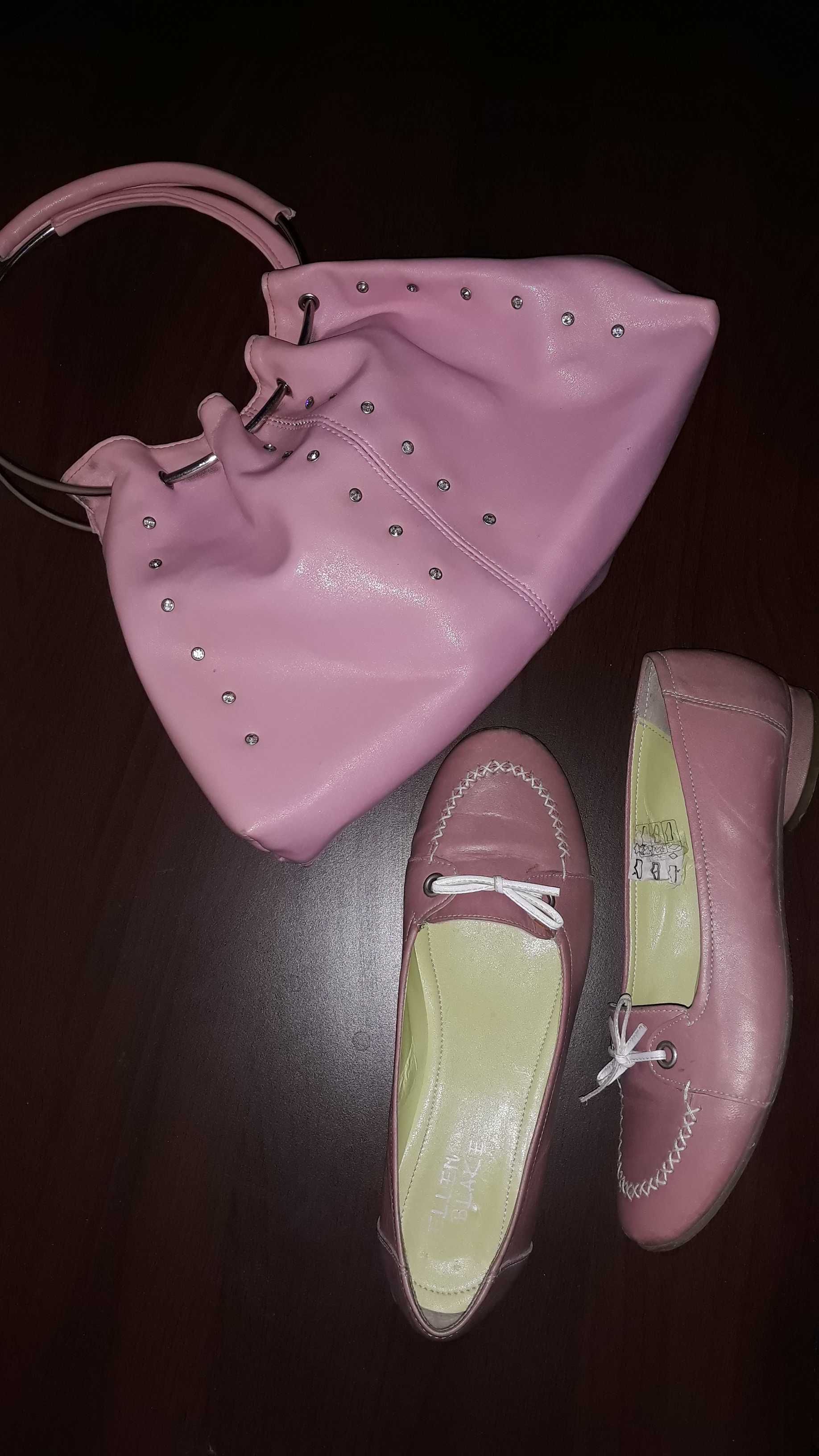 Pantofi+ poșetă  roz