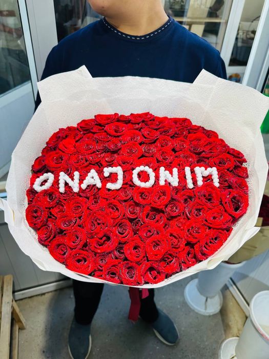 100 tali atirgul 101 ta buket 51 tali buket