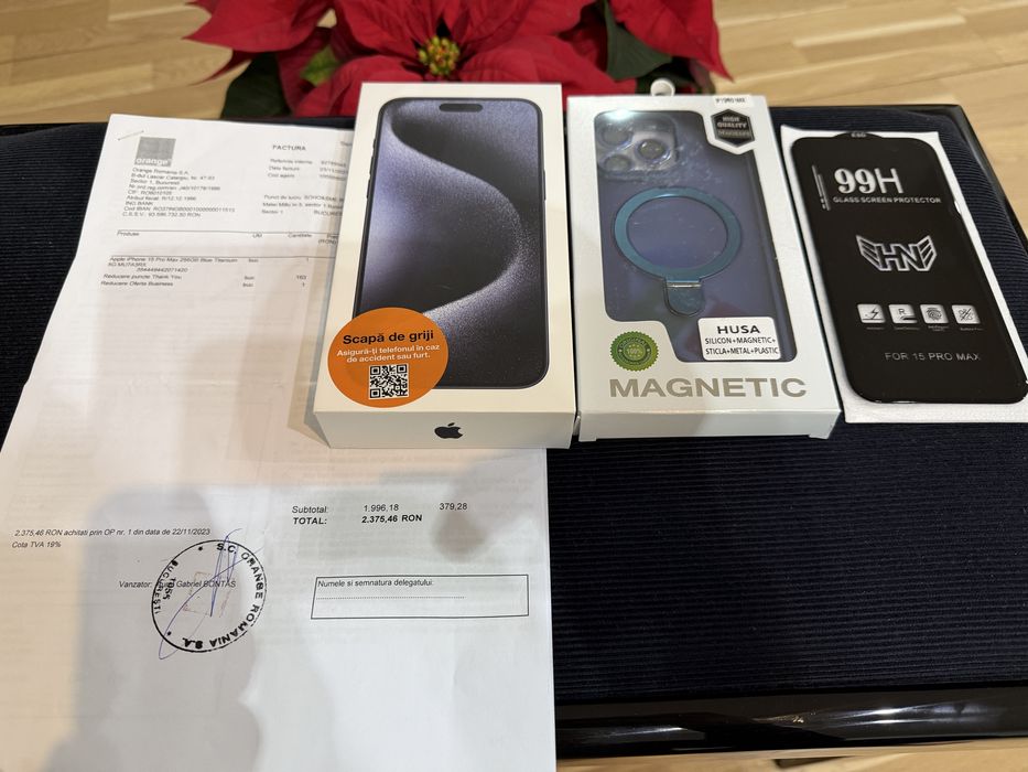 iPhone 15 Pro Max 256GB Blue neverloked