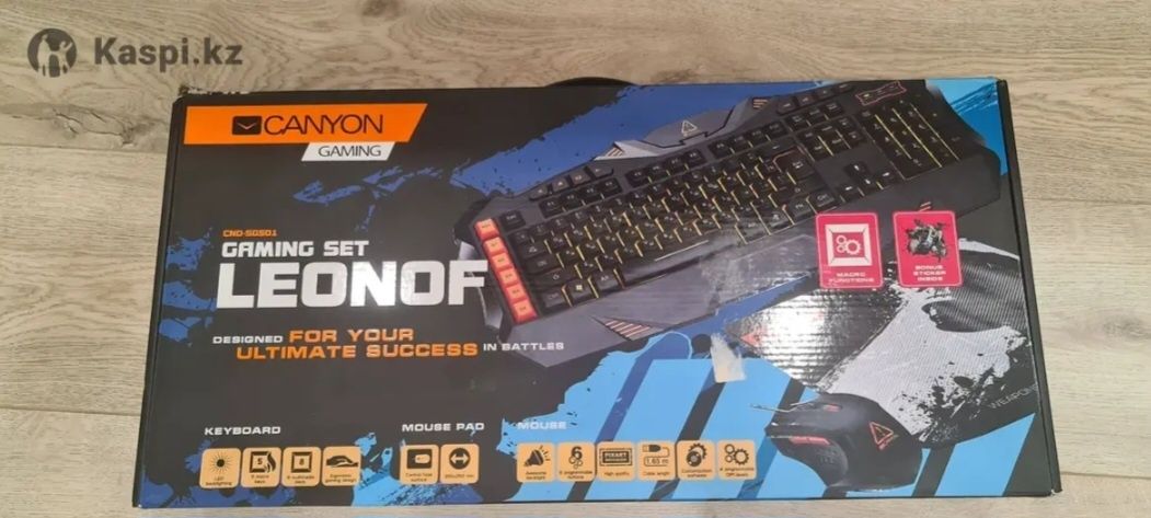 Клавиатура, Мышь, Коврик Набор Canyon Gaming Set Leonof CMG-SGS01