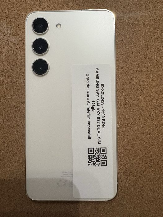 Samsung S911 Galaxy S23 dual sim 128 Gb ID-XXL2429