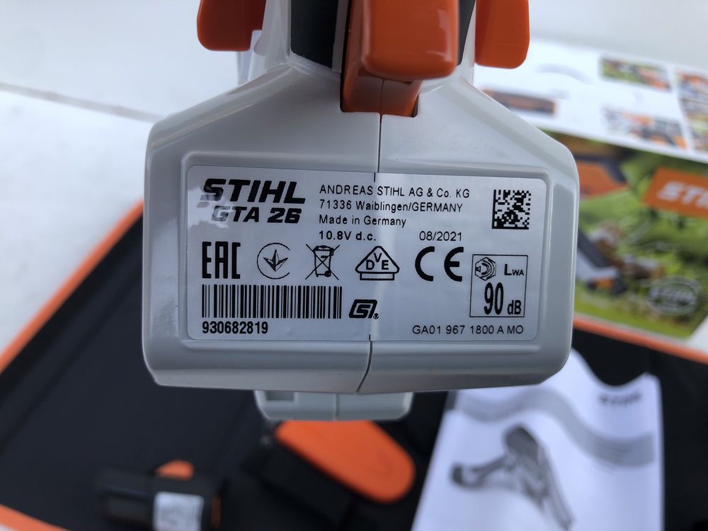 Drujba pe acumulator Stihl GTA 26 Fabricatie 2022