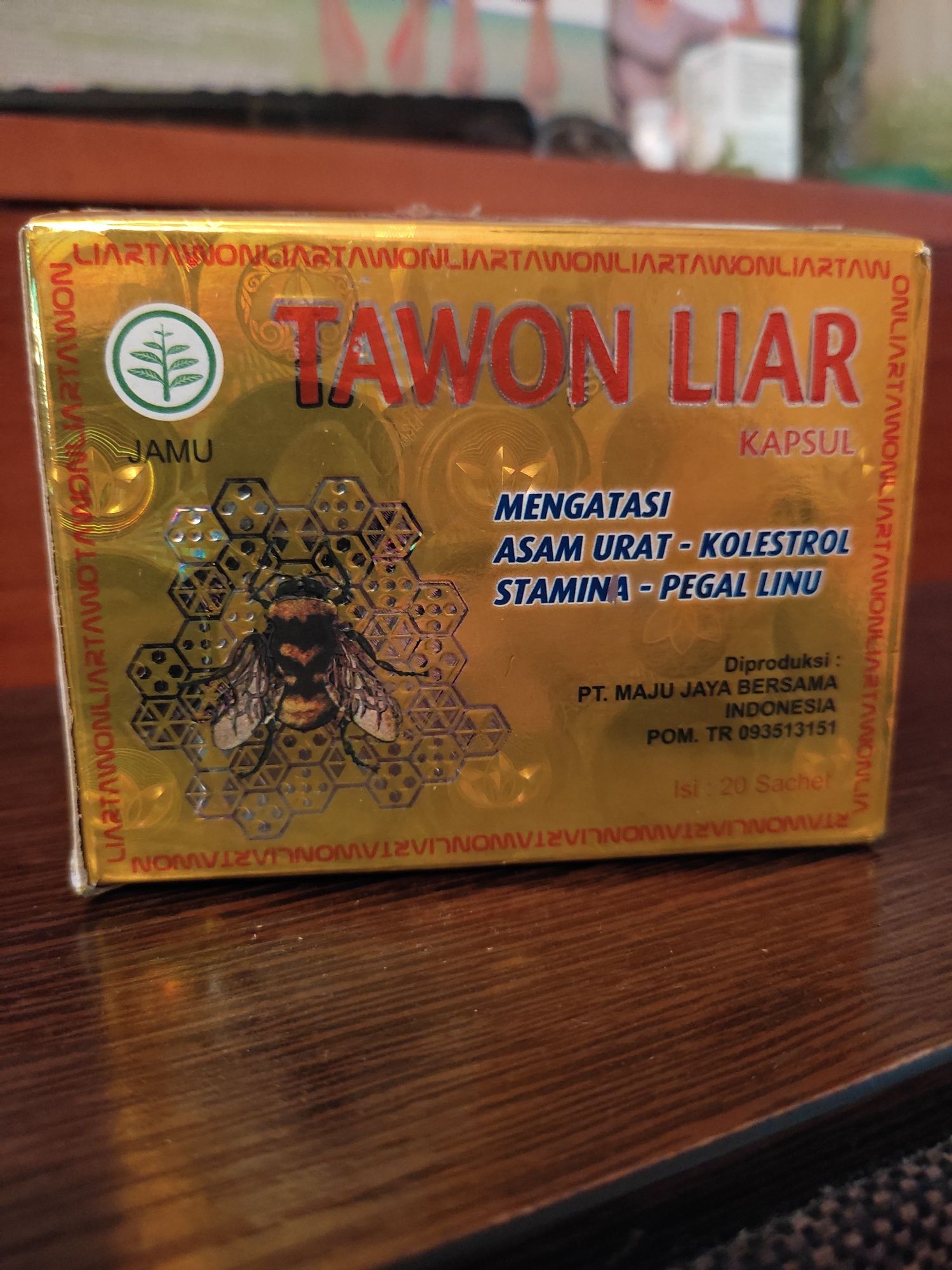 Пчёлка для суставов. TAWON LIAR. Оригинал. Индонезия.