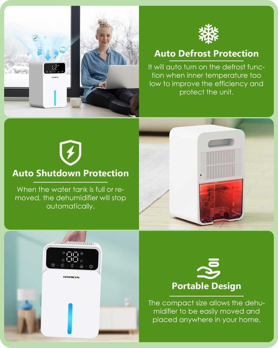 Нов Влагоабсорбатор с 30dB тиха работа/автоматично изключване ...