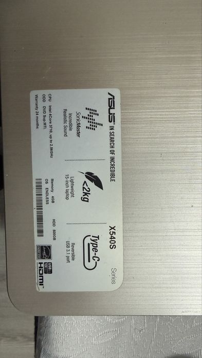 De vanzare laptop asus x540s