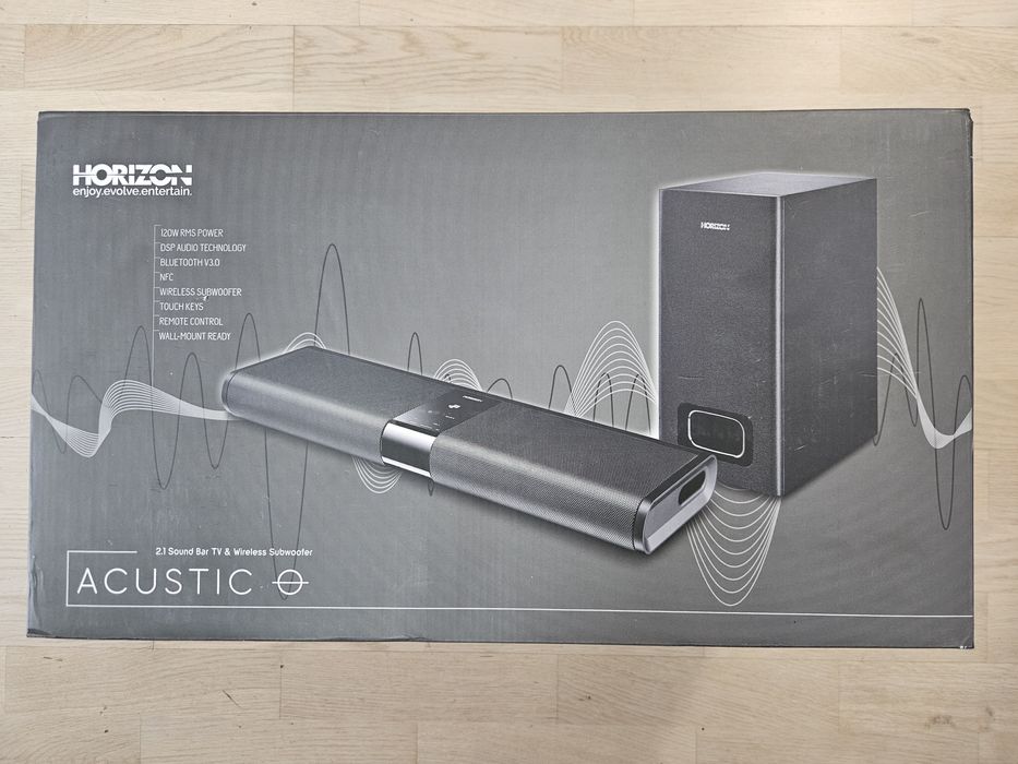 Soundbar Horizon HAV-S2400W, 120W, Subwoofer wireless, Negru