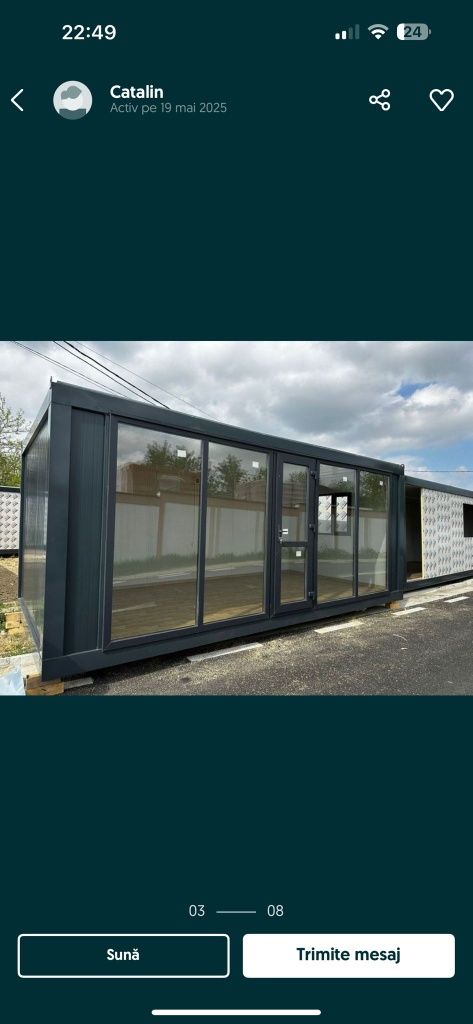 Container modular  birou container  2,4x5x2,4h