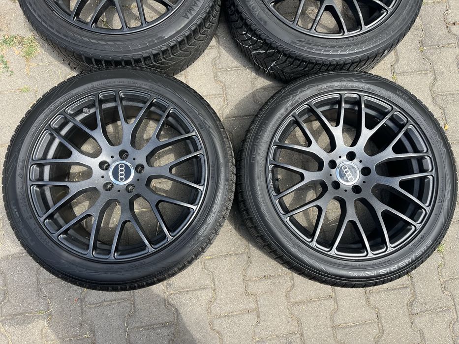 Jante 5x112mm, anvelope iarna 245/45 R19, Audi VW Seat Skoda Mercedes