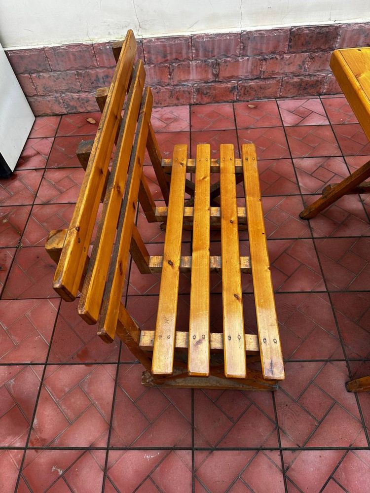 Стол скамейка комплект из сосна (кафе,бар)