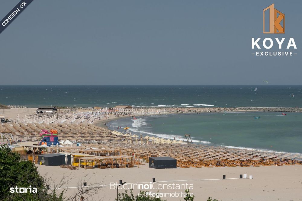 #Nou: Apartament 3 camere, decomandat + terasă 70mp| Plaja Zoom Beach