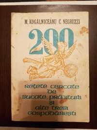 200 retete cercetate de bucate, prajituri si alte trebi gospodaresti