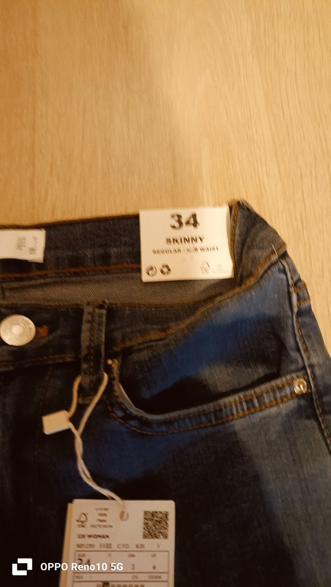 Blugi skinny Mango, noi, cu eticheta