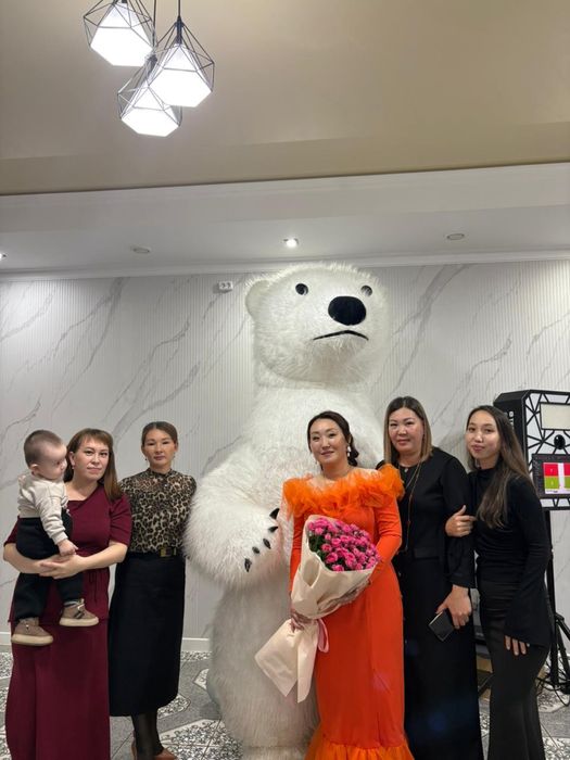 Ақ аю,белый медвед,мишка