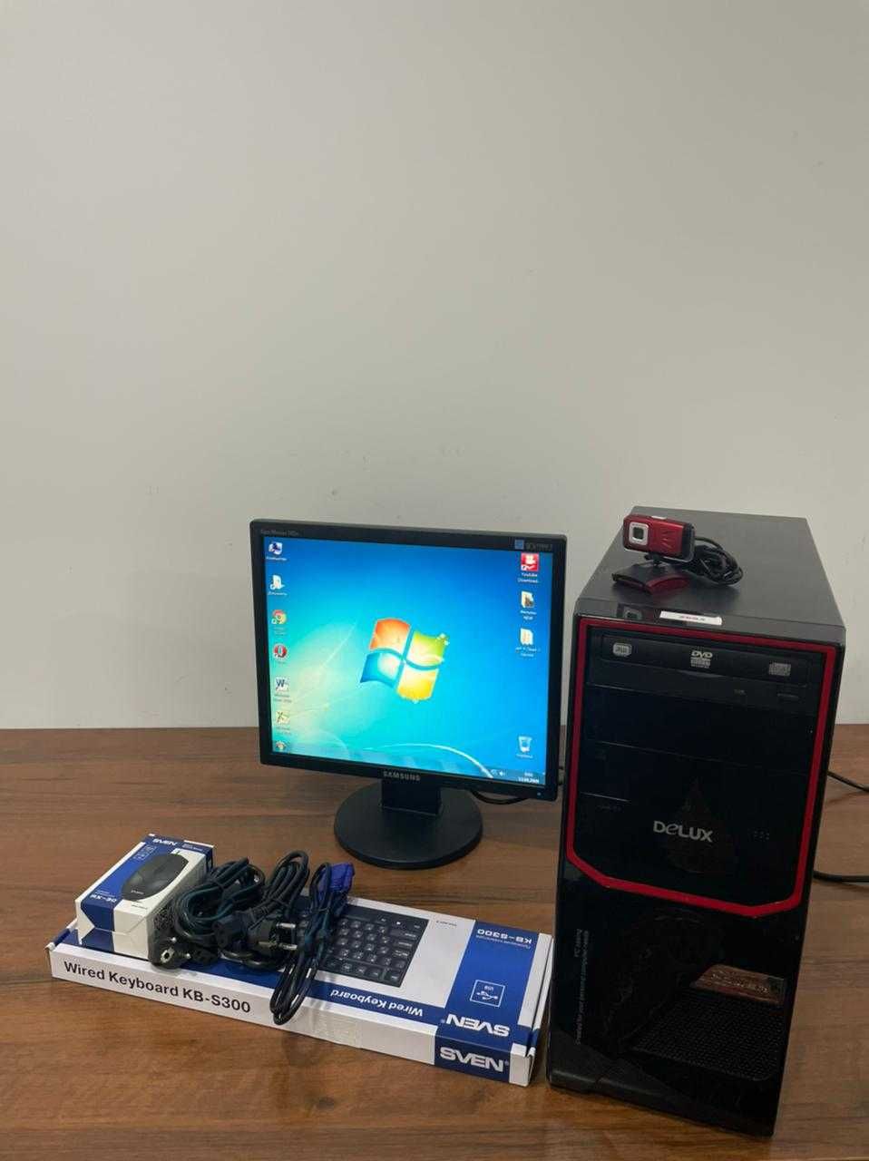 Продам компьютер в отличном состоянии. Монитор 19", беспр. мышь,камера