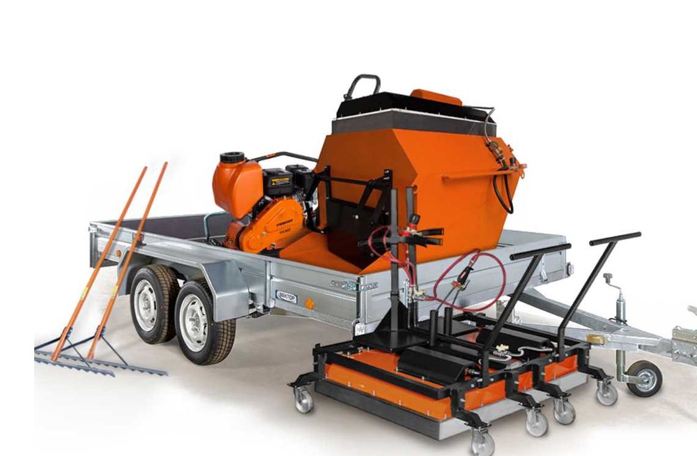 Дорожный прицепной мобильный комплекс c рециклером