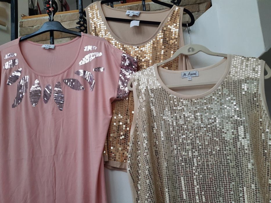 Fuste scurte si lungi L,XL,XXL, bluze cu paiete