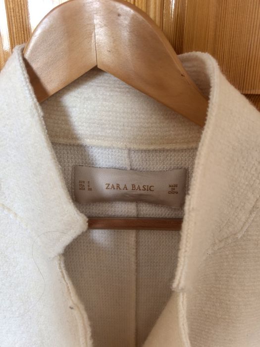 Палто oversize бяло S  36 Zara