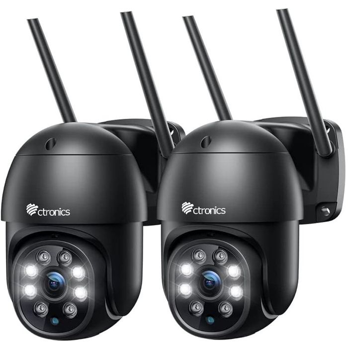 Ctronics 2K 4MP охранителна камера 30M цветно нощно виждане
