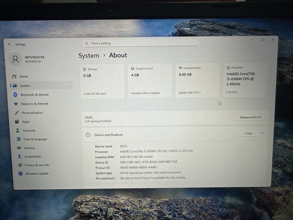 Laptop Asus Tuf Gaming