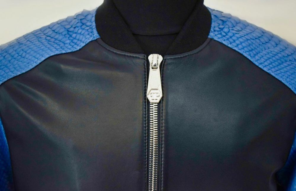 Urgent ! Ultimul preț ! Philipp Plein! Geacă piele reptilă