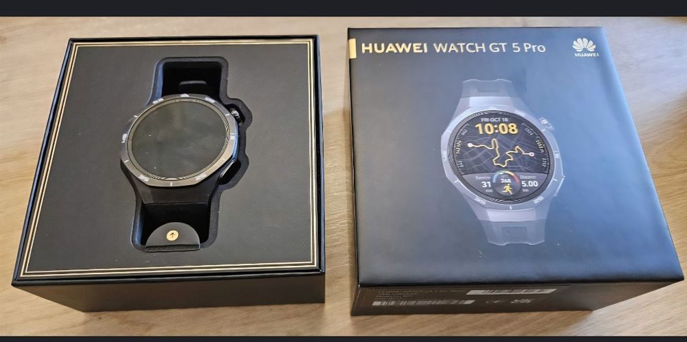 Smartwatch HUAWEI Watch GT 5 Pro 46mm, GPS, Android/iOS, Black Fluoroe