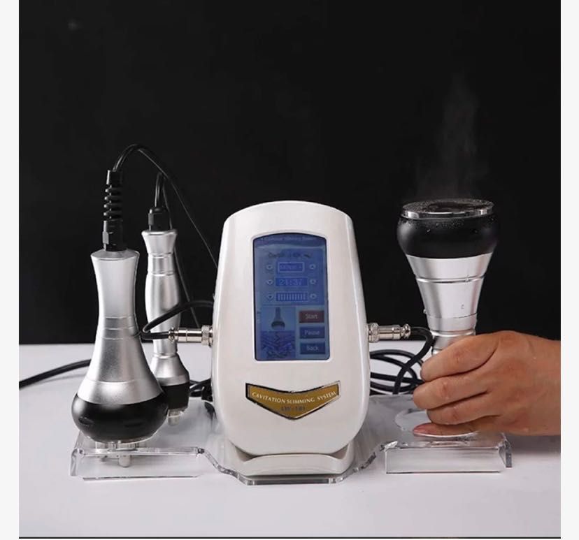 Aparat cosmetic profesional 3 in 1, cavitatie 40KHz, multipolar RF