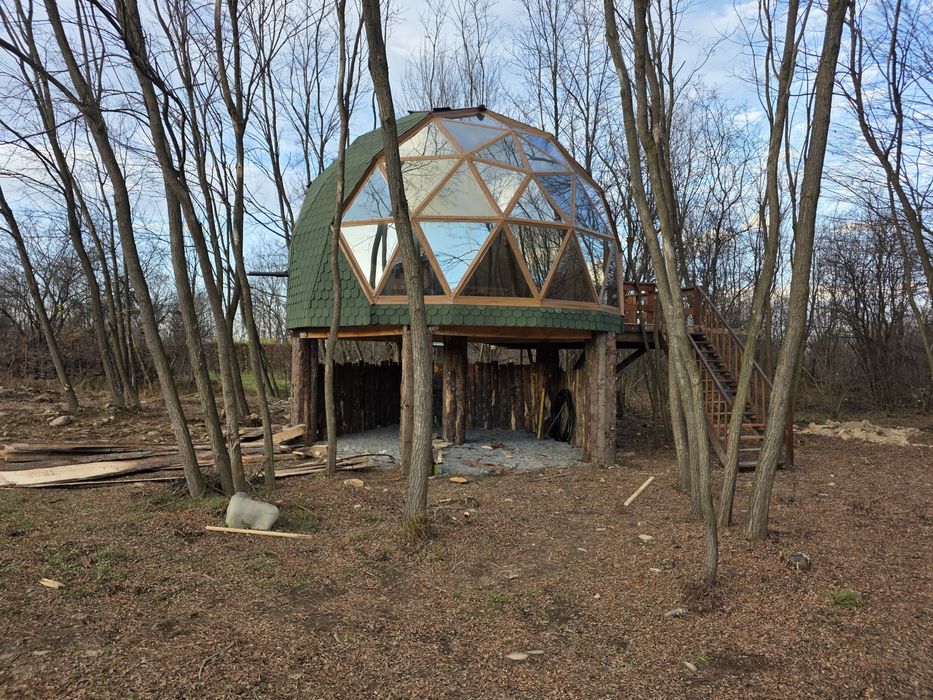 Kit ,dome,Dom geodezic din lemn, Sera,  Iglu, cupola