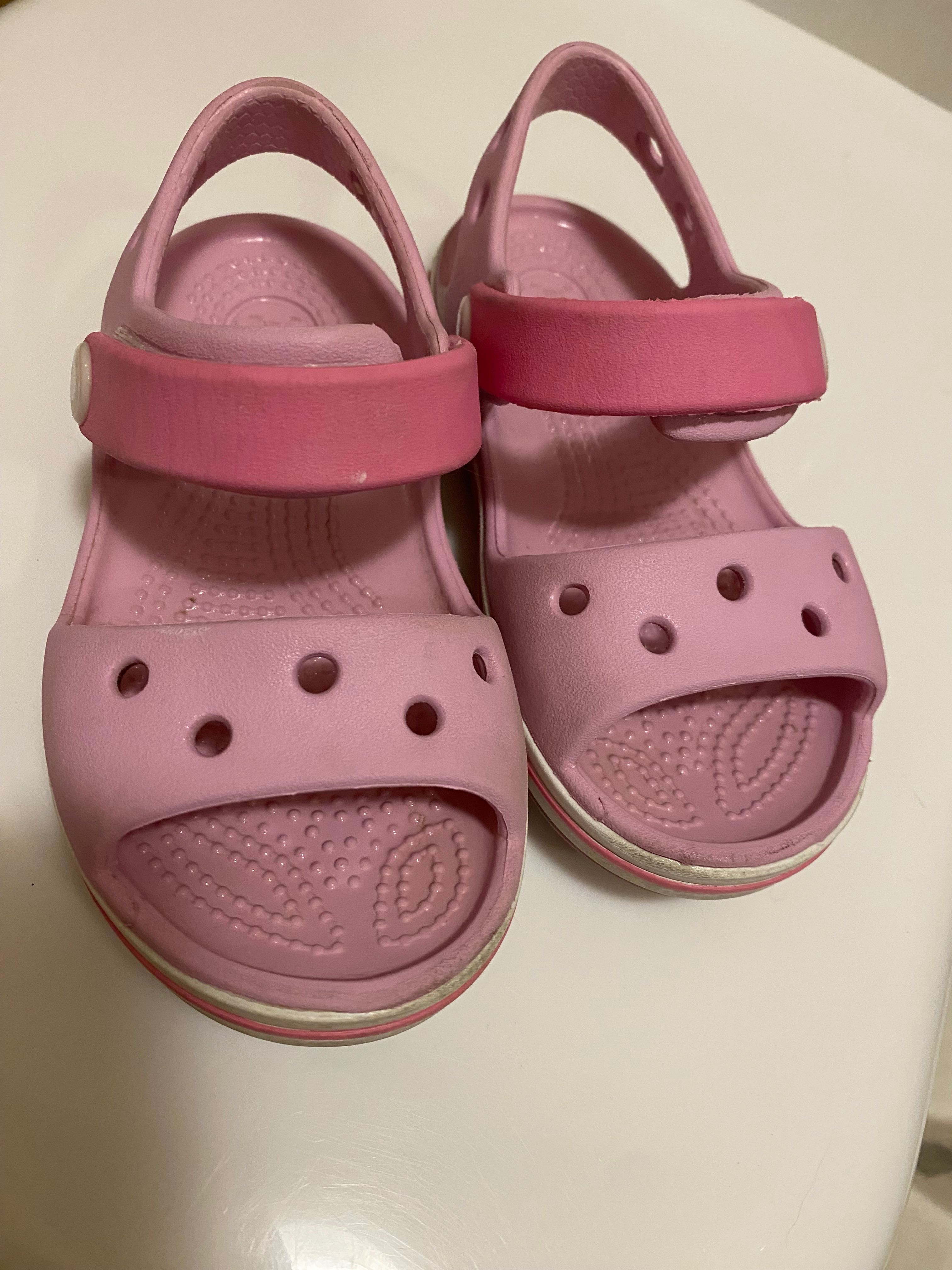 Розови сандали Crocs, номер C7 (23-24).