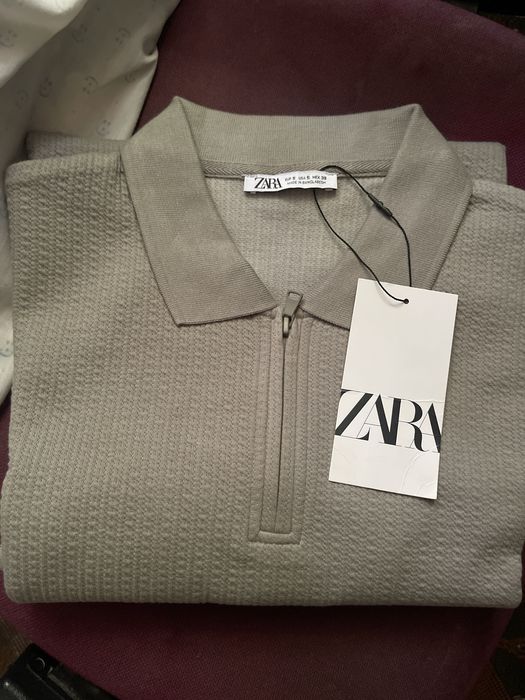 Мужская поло на молнии "ZARA", размер S (Бангладеш)