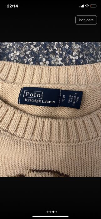 Pulover Polo ralph teddy bear S