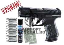 Pistol Airsoft Walther P99 DAO Upgraded 4J + Set/Pachet promo puternic
