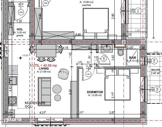 Apartament cu 2 camere , locuinta ideala in zona Doamna Stanca