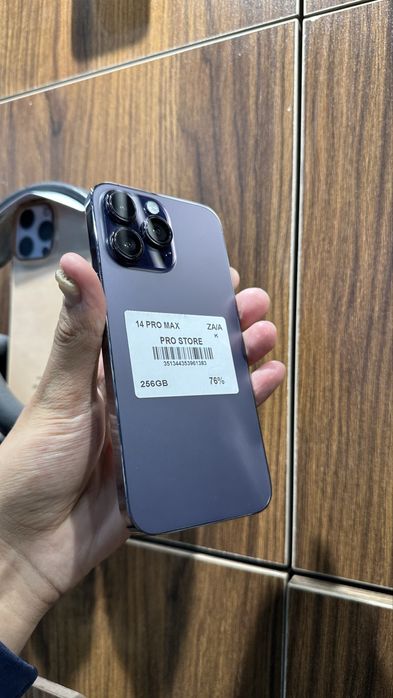 iphone 14 pro max 256gb 76% Dual Naxt va Nasiya savdo