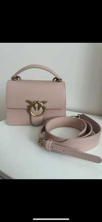 Чанта Pinko, цвят пудра